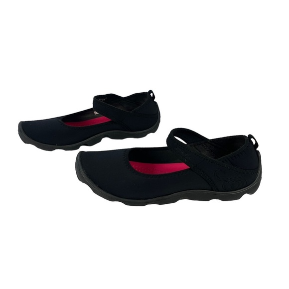 Crocs Duet Busy Day Mary Janes Black Neoprene‎ Flats Size Junior Girls 5 - Picture 2 of 10